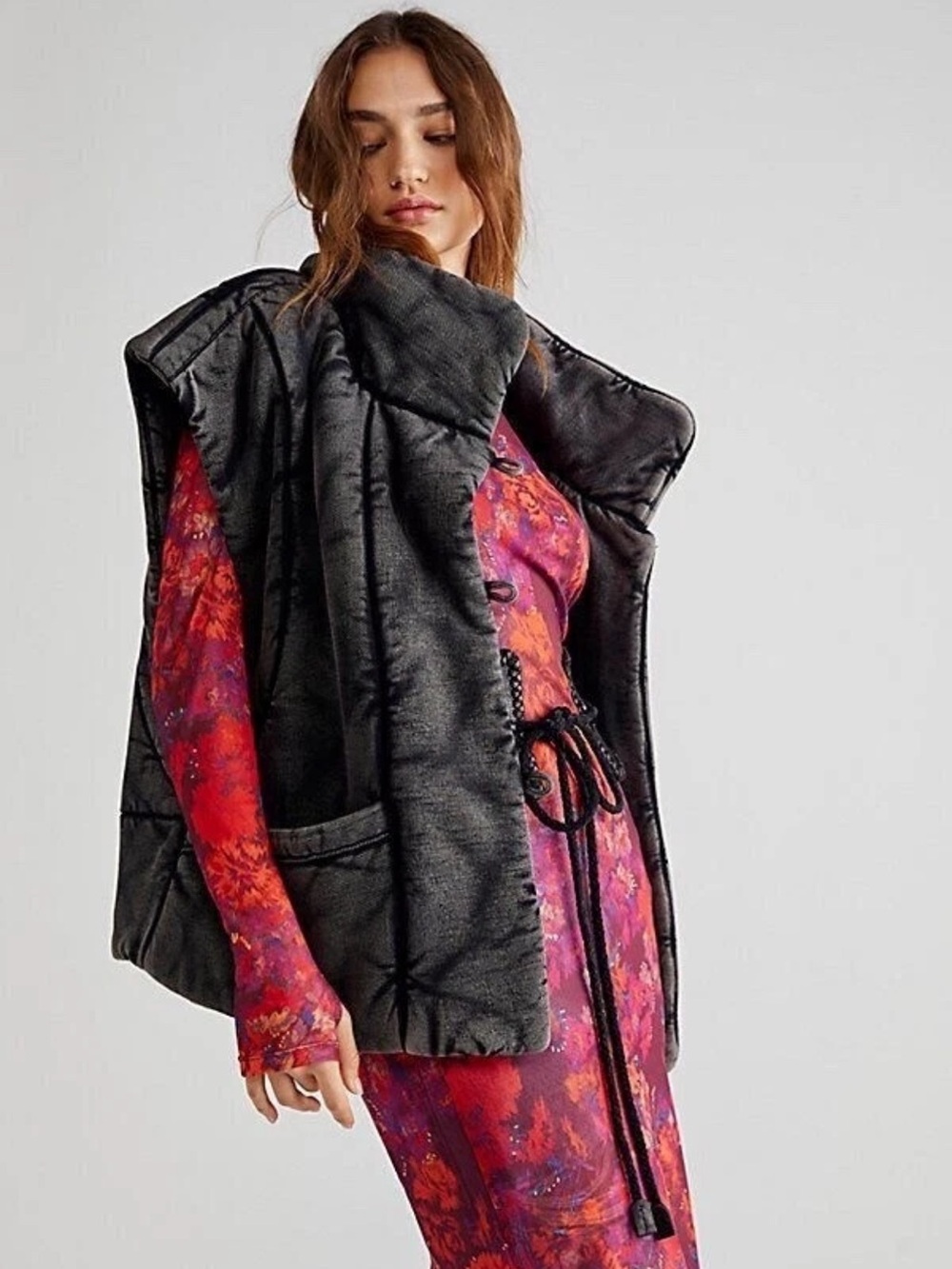 Free People Roll With Us Puffer Vest XS - Picture 3 of 12